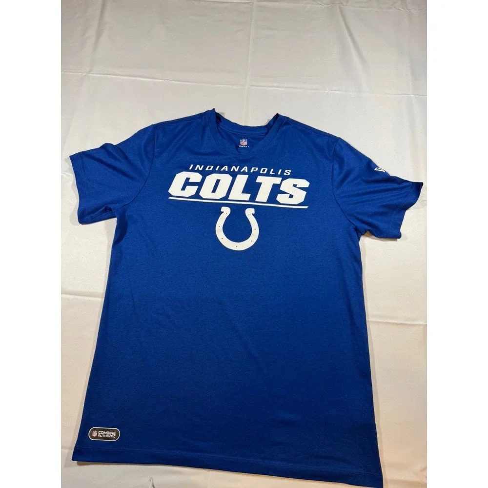 Men's Under Armour Indianapolis Colts Combine Authentic Shirt Blue Sz Medium